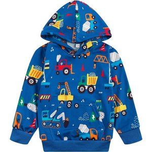 Toddler Boy Hoodie Sweatshirt - Pullover  Long Sleeve Shirt - NWT